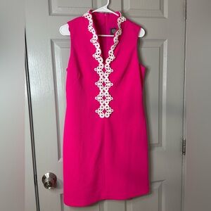 Vince Camuto |Embroidered Pink Dress | Sleeveless | Size 10